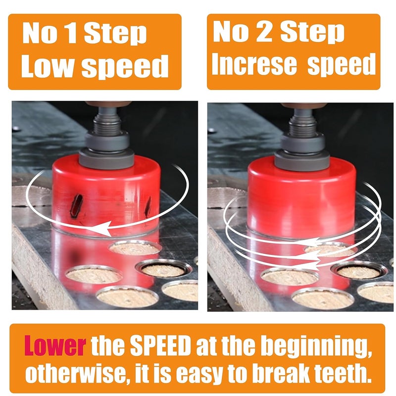 wowsupm 3-5/8” HSS Bi Metal Hole Saw Cutter with Arbor Heavy Duty Hole Saw Bit for Wood Drywall Plastic Aluminum Mild Steel Iron Metal Stainless Steel - Image 3